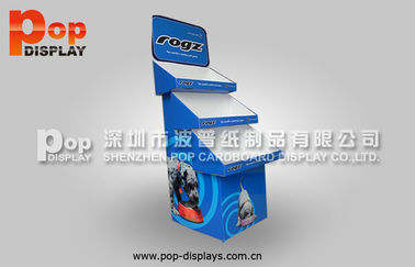Customized Light Weight Cardboard Display Stands 3 Tiers for Exhibition