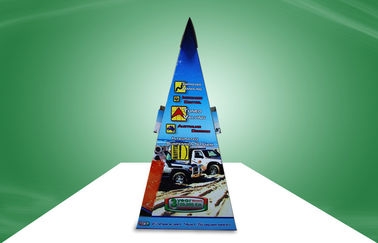 Unique Design Cardboard Display Stands Car Accessory Floor Display