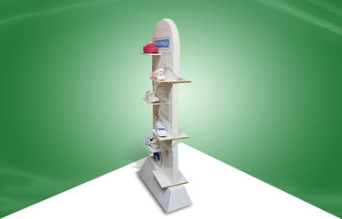 Stable Eye - catching Double-face-show POS Cardboard Display Stands For Footware Products