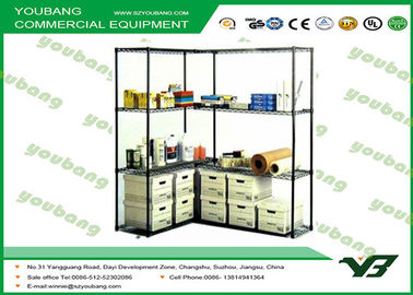 Metal  wire shelving unit shop or store display shelf with custom logo