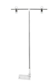 220-800mm Metal Base Pop Poster Magnetic Sign Holders With Two Wire Clips