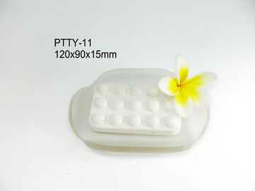 Customized Transparent Acrylic Massage Soap Tray for Hotel Bathroom