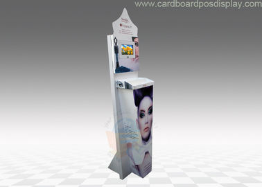 White Lotus Store Cardboard Display Stand , countertop display racks