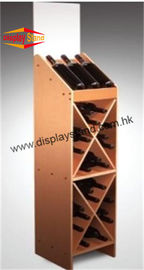 Customized Wine MDF Display Stand Paint Coating for Shopping Mall