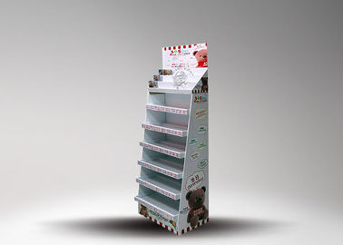 Pop up Cardboard Floor Shelf Display Stand / DVD Racks FOR Advertising