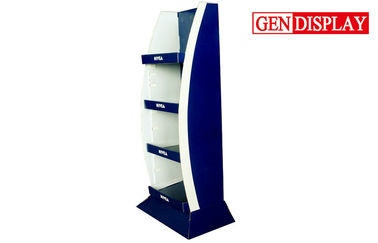 Advertising Paper Cosmetic Display Stands With Matt Film Lamination