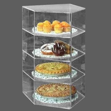 Birthday Makeup 4 Tiers Cake Acrylic Organizer Box, Customized Sizes are Accepted