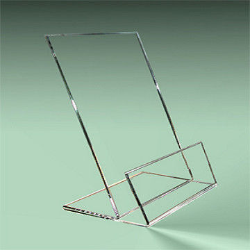 A2 A3 A4 A5 L-shape Clear Acrylic Photo Frame With Silk-screen Logo