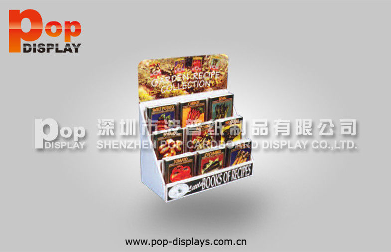 Commercial Useful Cardboard Magazine Display Stand , Tabletop Magazine Units