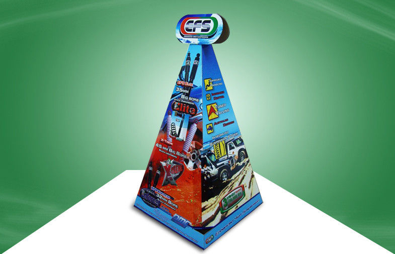 Unique Design Cardboard Display Stands Car Accessory Floor Display