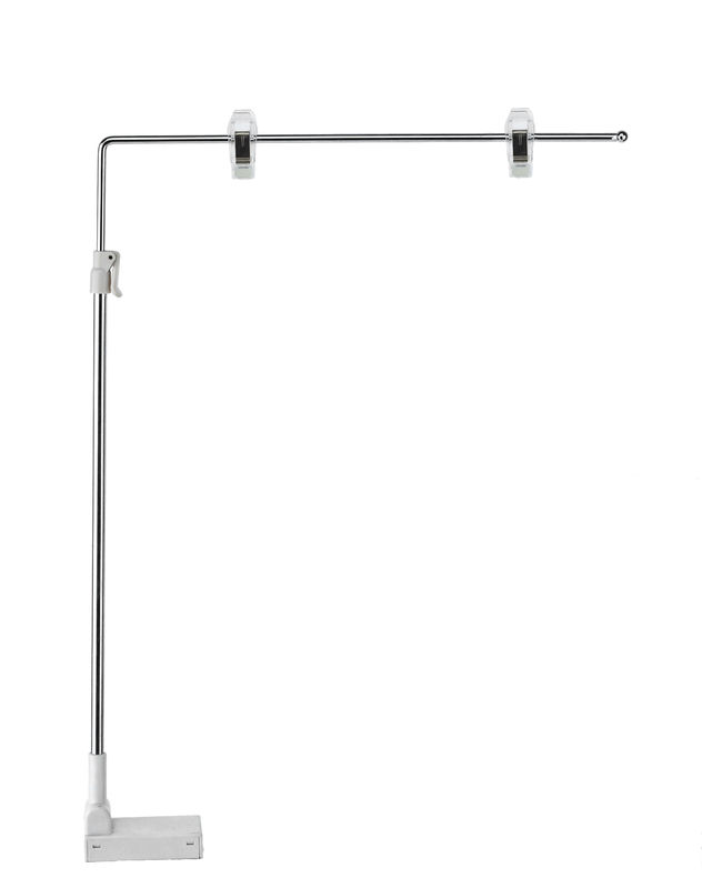 Metal Supermarket Pop Magnetic Sign Holders For Poster , 300mm Pole