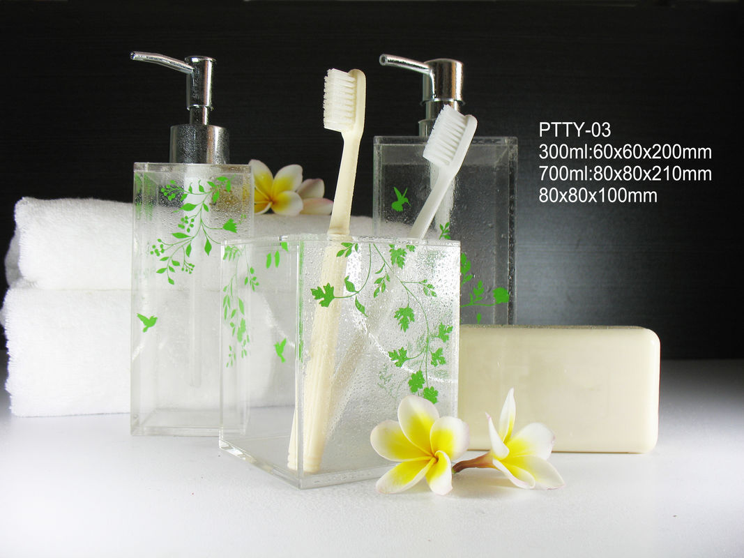 Custom Stars Hotel Acrylic Stands Display , Tooth Brush Display Holder For Hotel