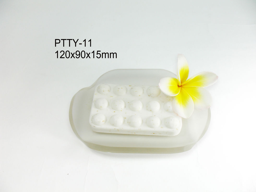 Customized Transparent Acrylic Massage Soap Tray for Hotel Bathroom