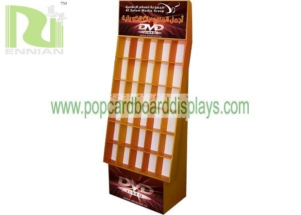 Customized acrylic POP Cardboard Displays flooring for holding DVDs ENCB018
