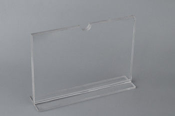 Table Top Acrylic Sign Holder Display Stand , Card Display Holder Sign Holder