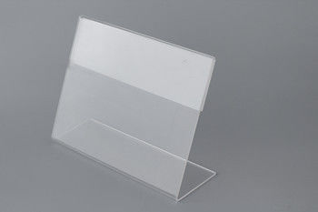 Clear Acrylic Menu Sign Holders For Shop Display , Weather resistant
