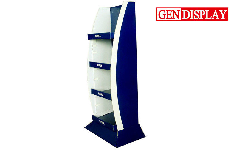 Advertising Paper Cosmetic Display Stands With Matt Film Lamination
